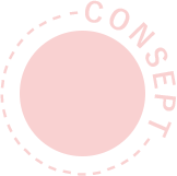 CONSEPTのピンク装飾円