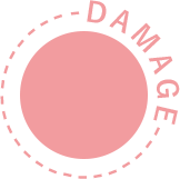 DAMEGEのピンク装飾円